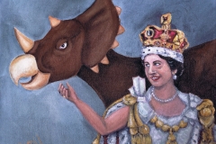 Elizabeth II Coronation with Triceretops